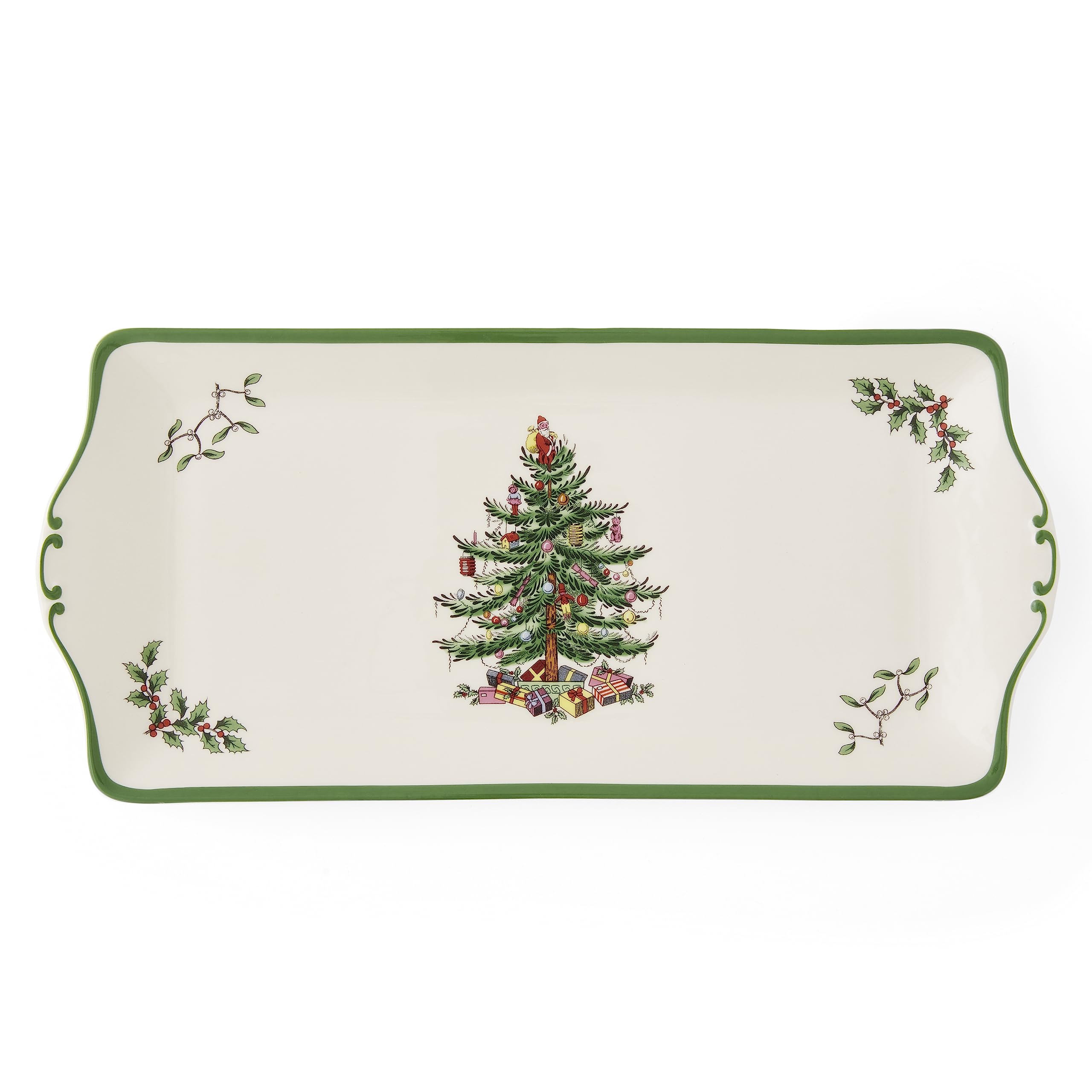 Spode Multi-Colour Christmas Tree Sandwich Tray