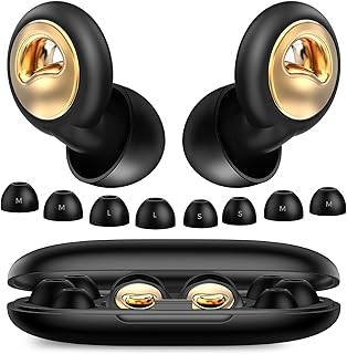 Ear Plugs for Sleeping - 45dB Ultra Soft Silicone Noise Cancelling Earbuds, Reusable Ear Plugs for Noise Reduction, 4-Pairs with Carrying Case for Side Sleep, Concerts, Travel & Swimming
