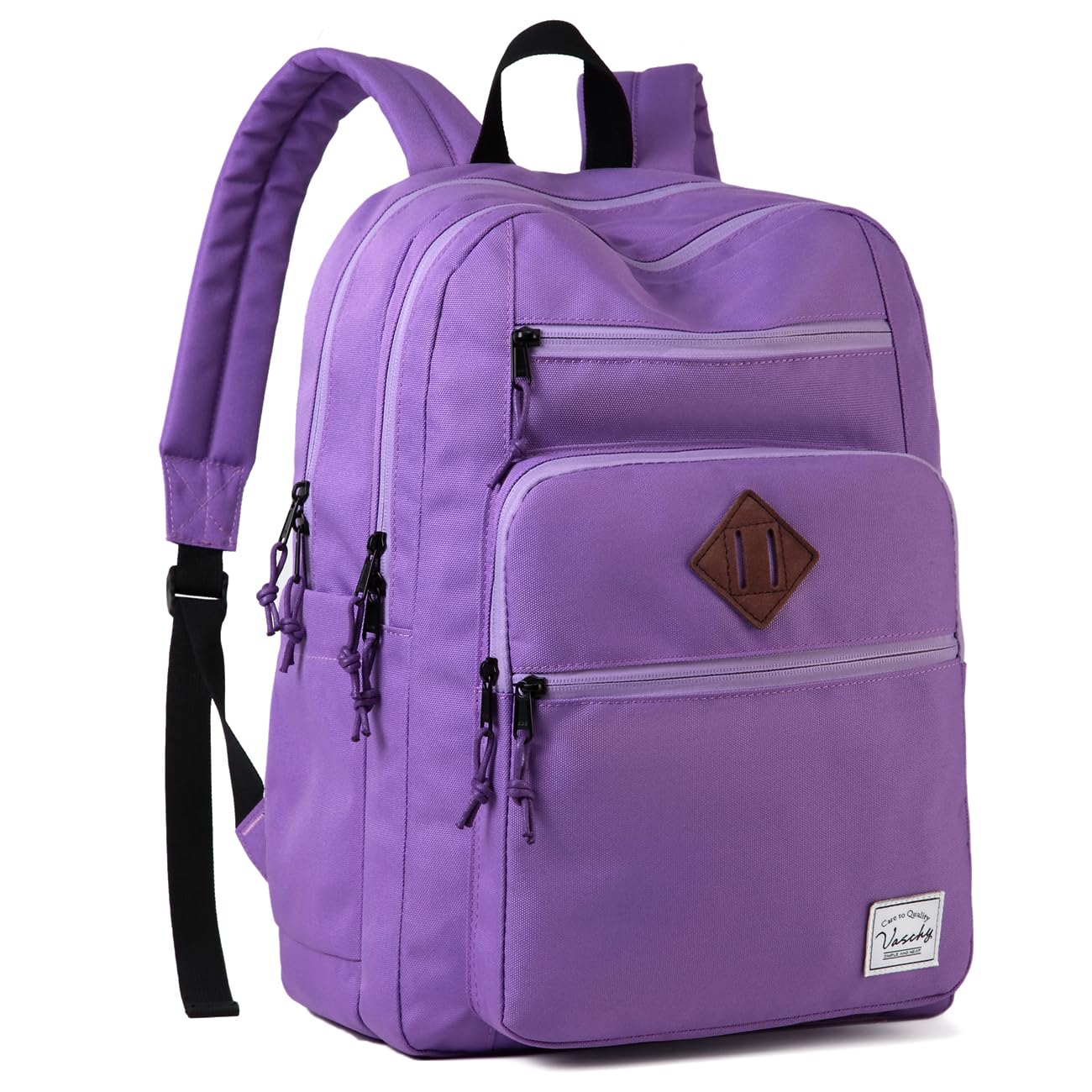 VASCHY School Backpack for Women Unisex Large Bookbag Schoolbag Casual Daypack for High School College Teens Travel Work