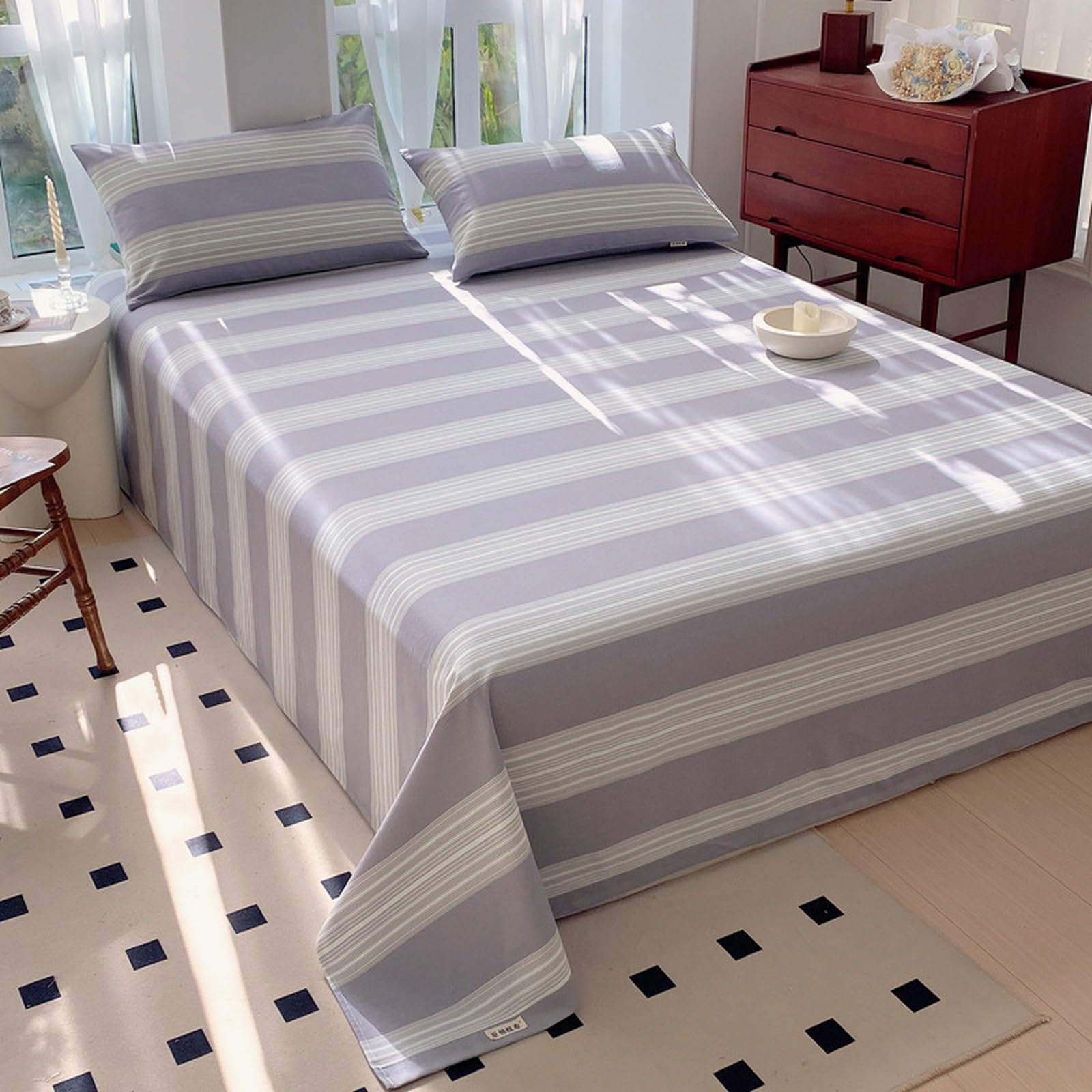 Bettlaken ohne Gummizug 230x245cm/3pcs,Baumwolle, auch für Abdeckungen/Tischdecken/Sommerlaken zum zudecken