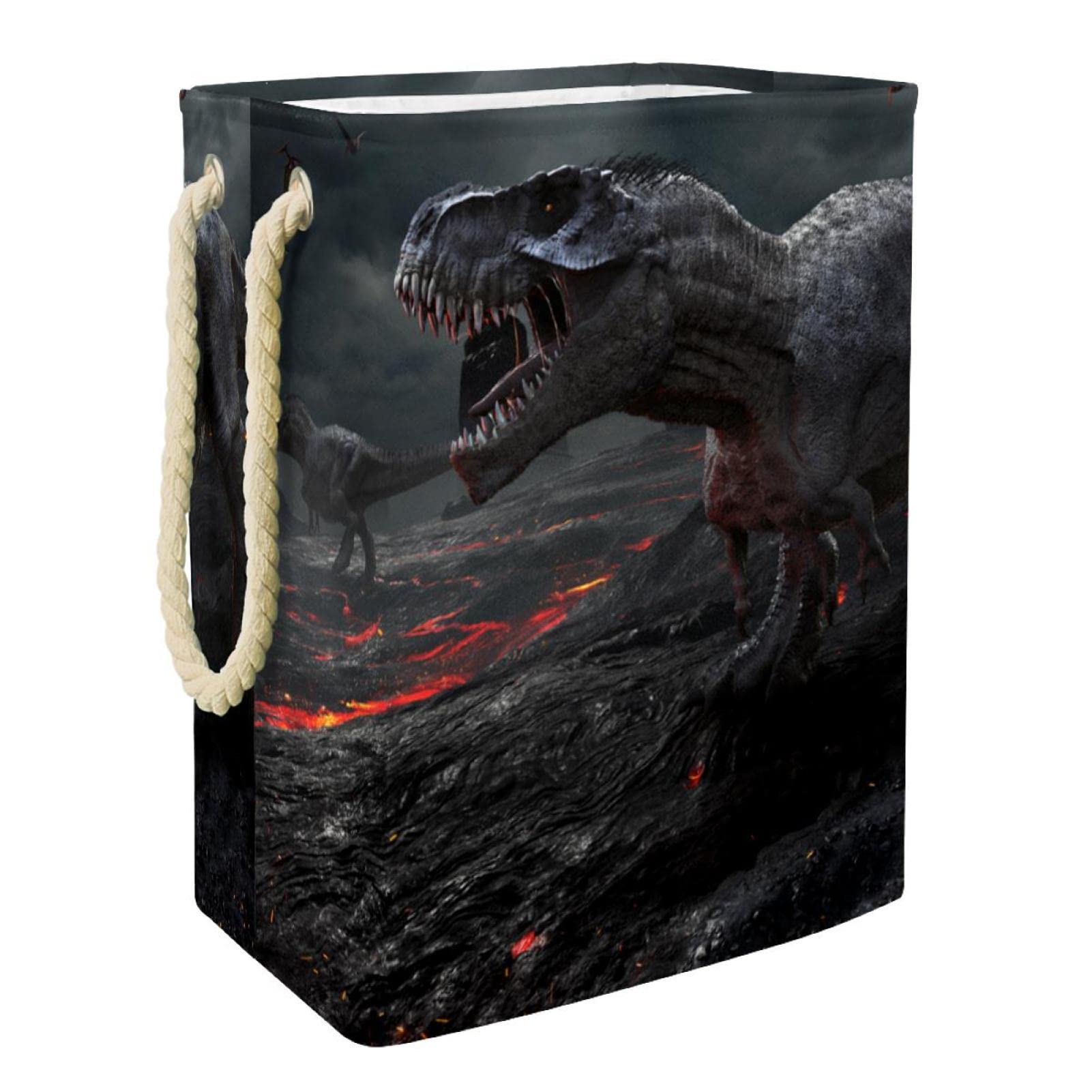 Rangement linge chambre dinosaure Tyrannosaurus personnalisé grand format