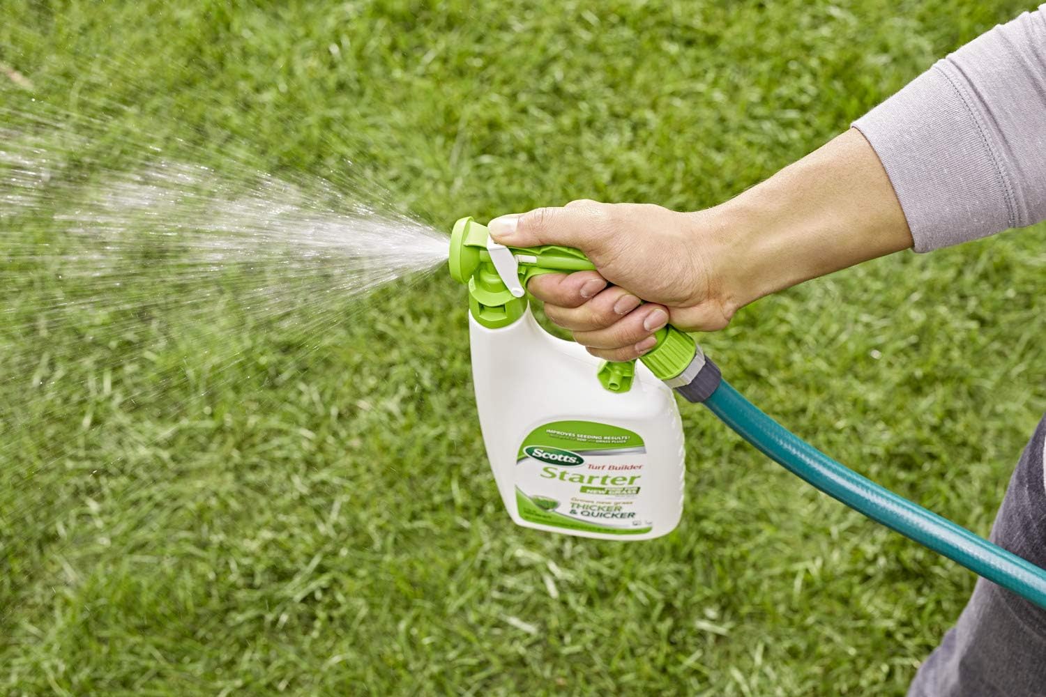 Scotts Turf Builder Starter Fertilizer for New Grass Ready-Spray, 32 fl. oz.