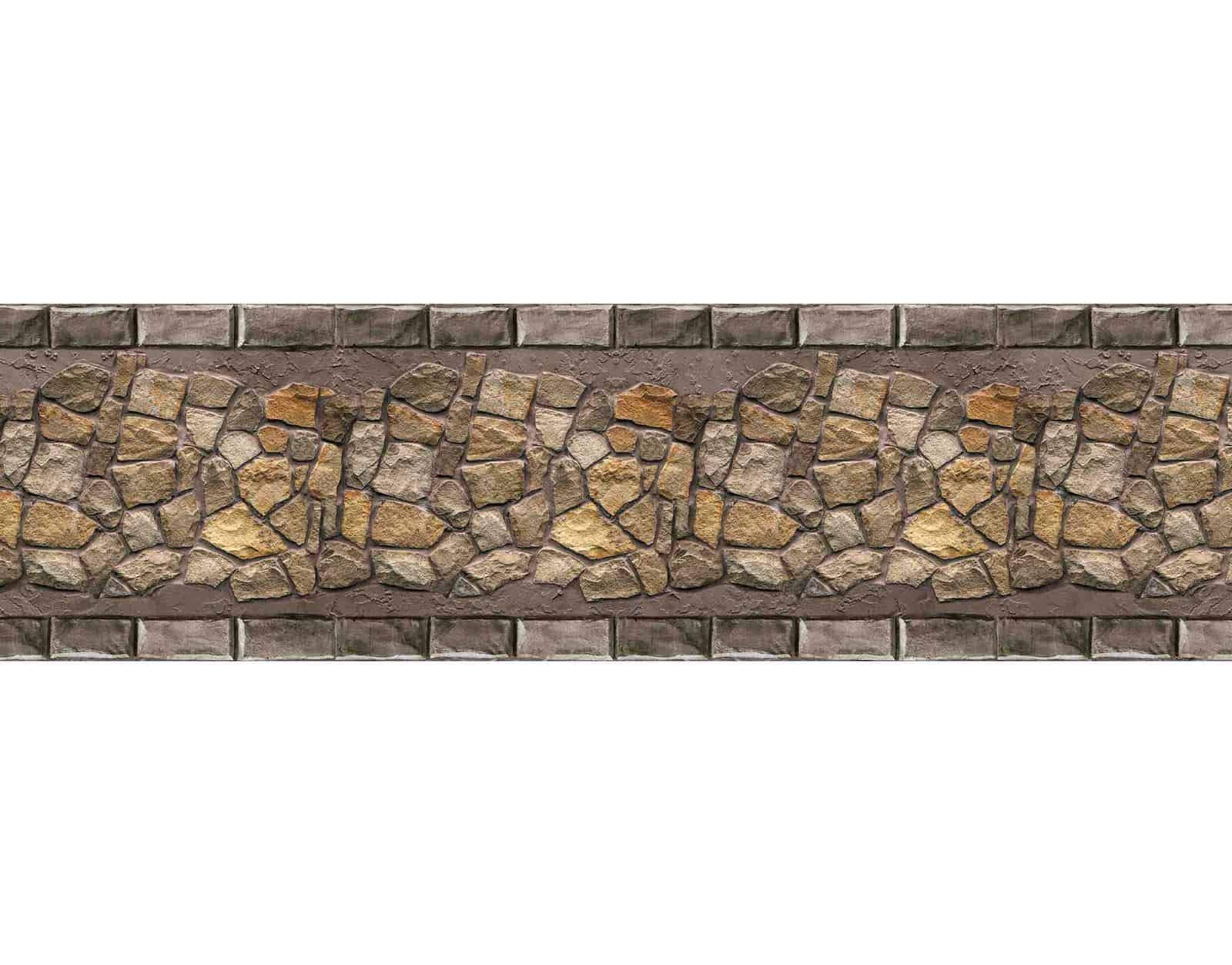 WallDesign Border Sticker - Ancient Bricks Pattern PVC - for Bathroom, Floor, Door, Kitchen Wall Decoration - Roll 3 Inch by 10 Ft - Glossy Laminated Waterproof (B08P33GQVR) Amazon Price History, Amazon Price Tracker