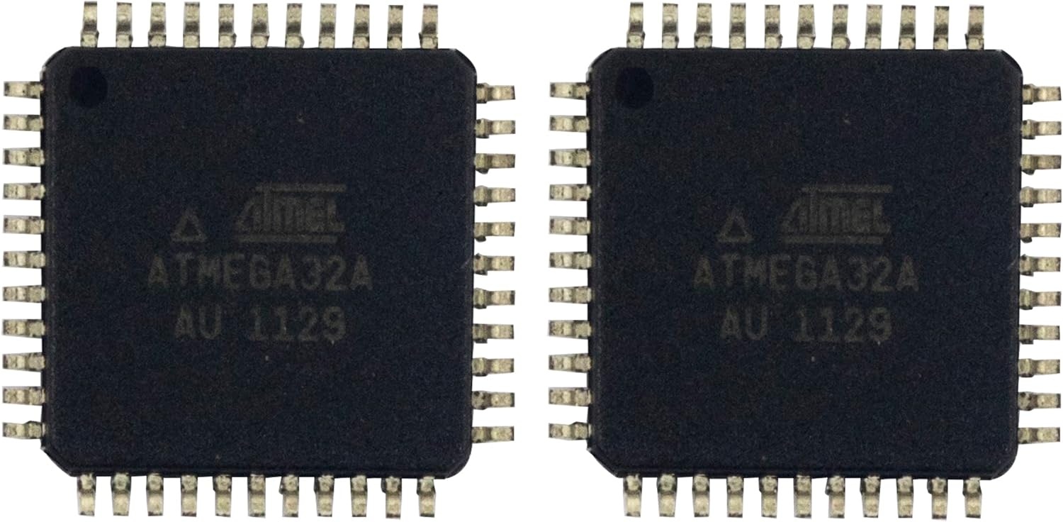 2pcs ATMEGA32 ATMEGA32A-AU 44-TQFP 8-Bit 32KB 16MHZ Microcontroller Integrated Circuit Chip ATMEGA32A AVR