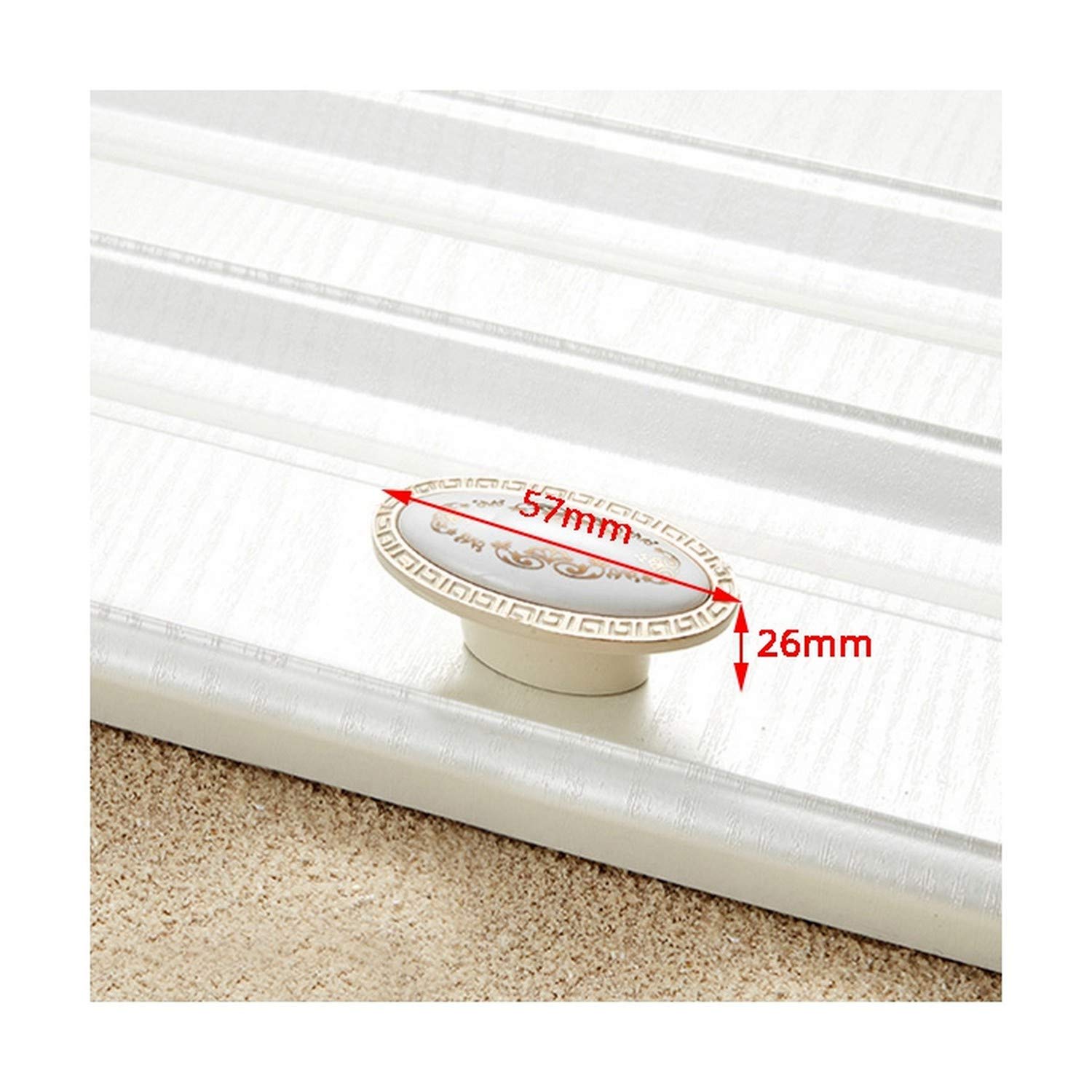 KsCuddle Ivory White Ceramic Cabinet Handles Drawer Knobs Zinc Alloy Wardrobe Door Handles Pulls European Furniture Handle