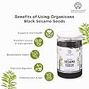 Organicana Black Sesame Seeds 500g (Pack of 1) - Til for Eating | Natural Black Gingelly Oil Seed | Indian Spices for Everyday Essentials | Kaale Til for Weight Loss | Nutrient Rich Black Seeds gallery image