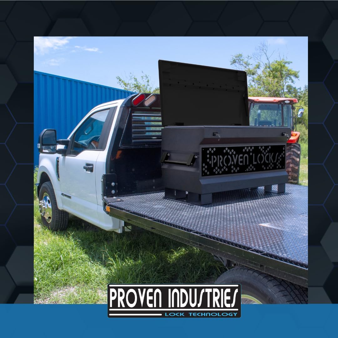 Proven Industries 48" Job Site Box, Heavy Duty Steel Tool Box, Made in the USA