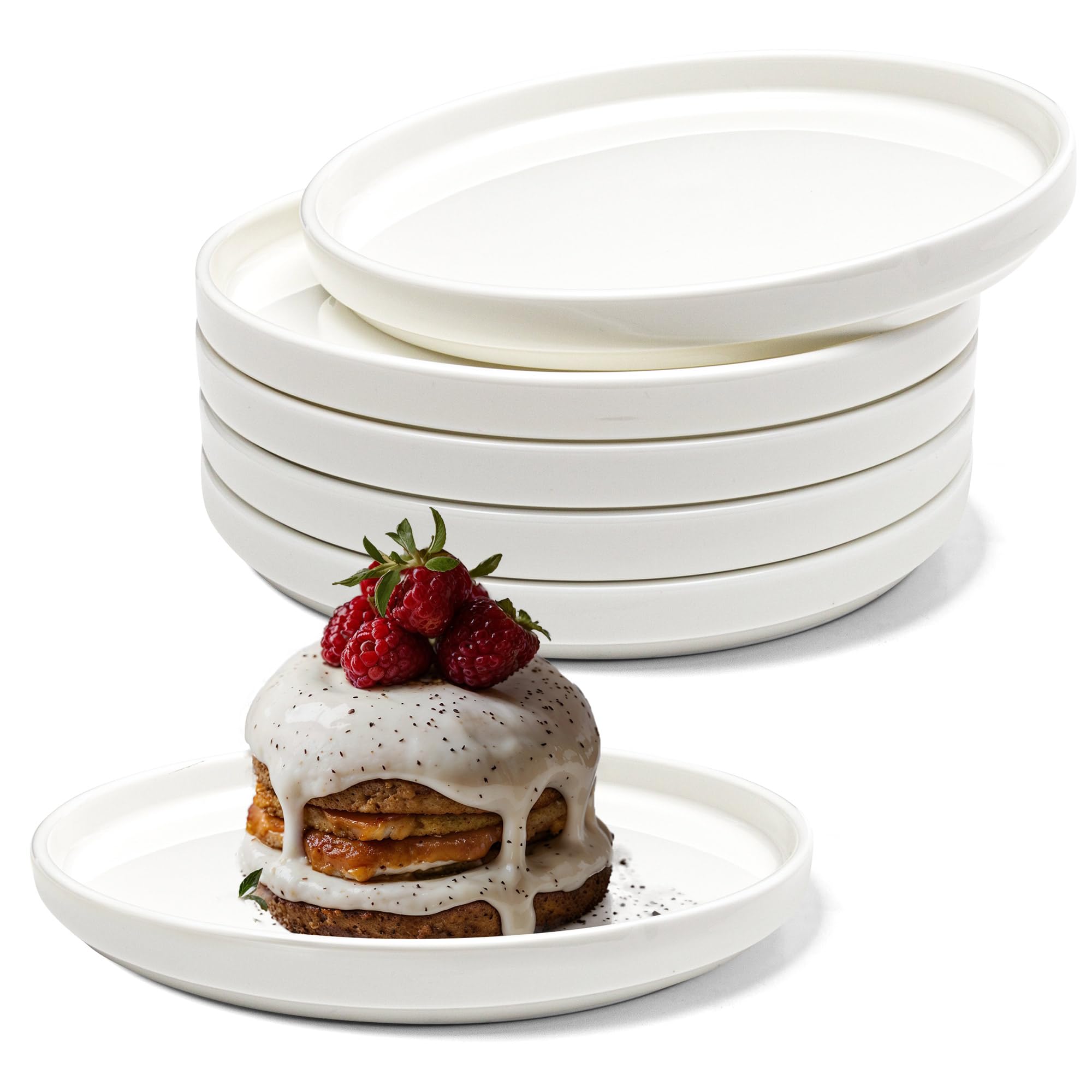 Bone China Dinnerware Set Vancasso Salad Plates Set Of Inch