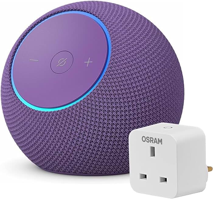 Echo Dot Max (newest gen) + OSRAM SMART+ Indoor Plug UK, wit