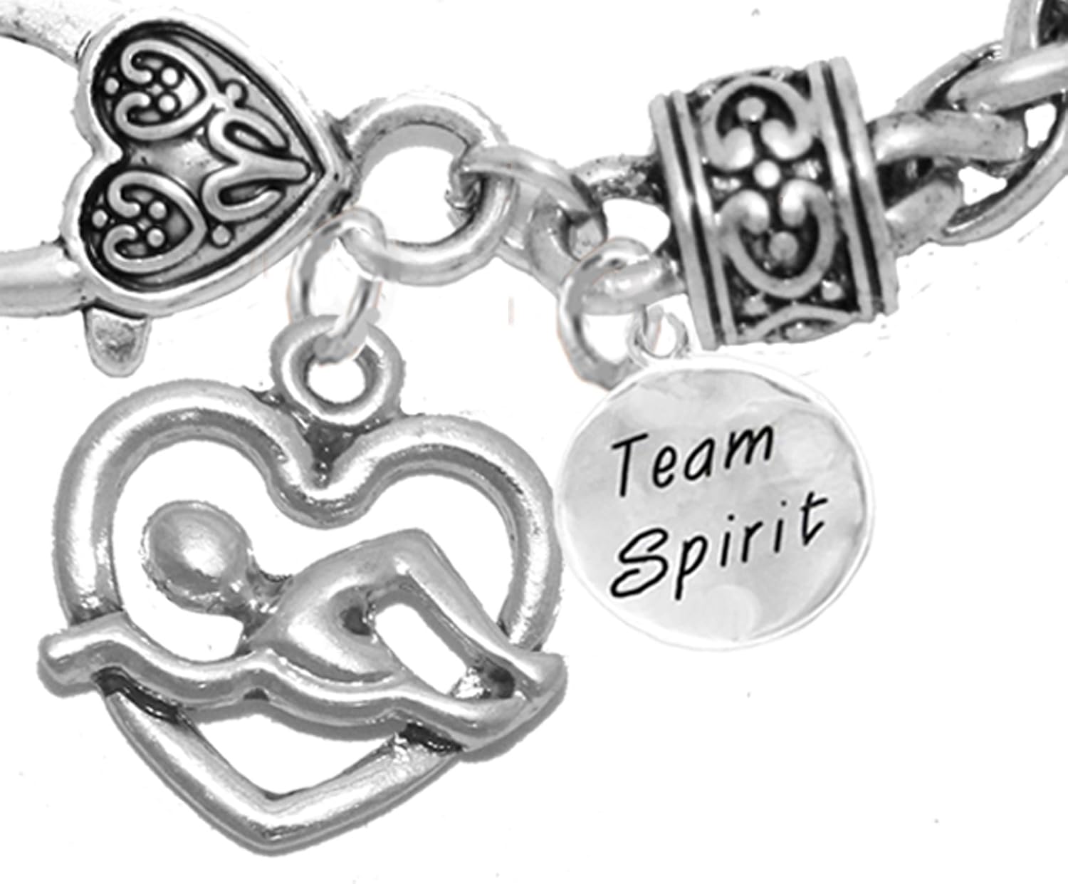 Cardinali Jewelry I Love Swimming Bracelet, Hypoallergenic, Safe-Nickel Free, No Poisonous Lead Or Cadmium