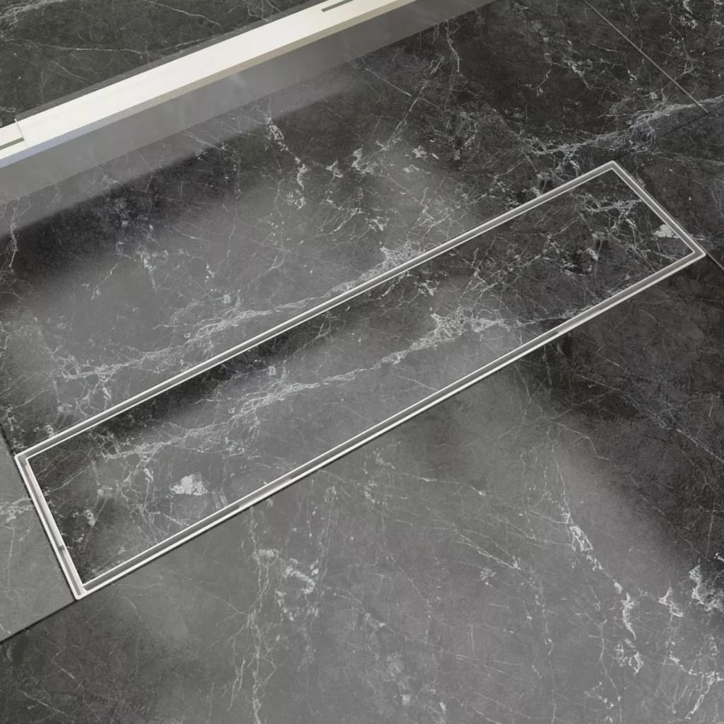 vidaXL Desagüe Lineal de Ducha 530x140 mm Flujo 40 L/min Acero Inoxidable