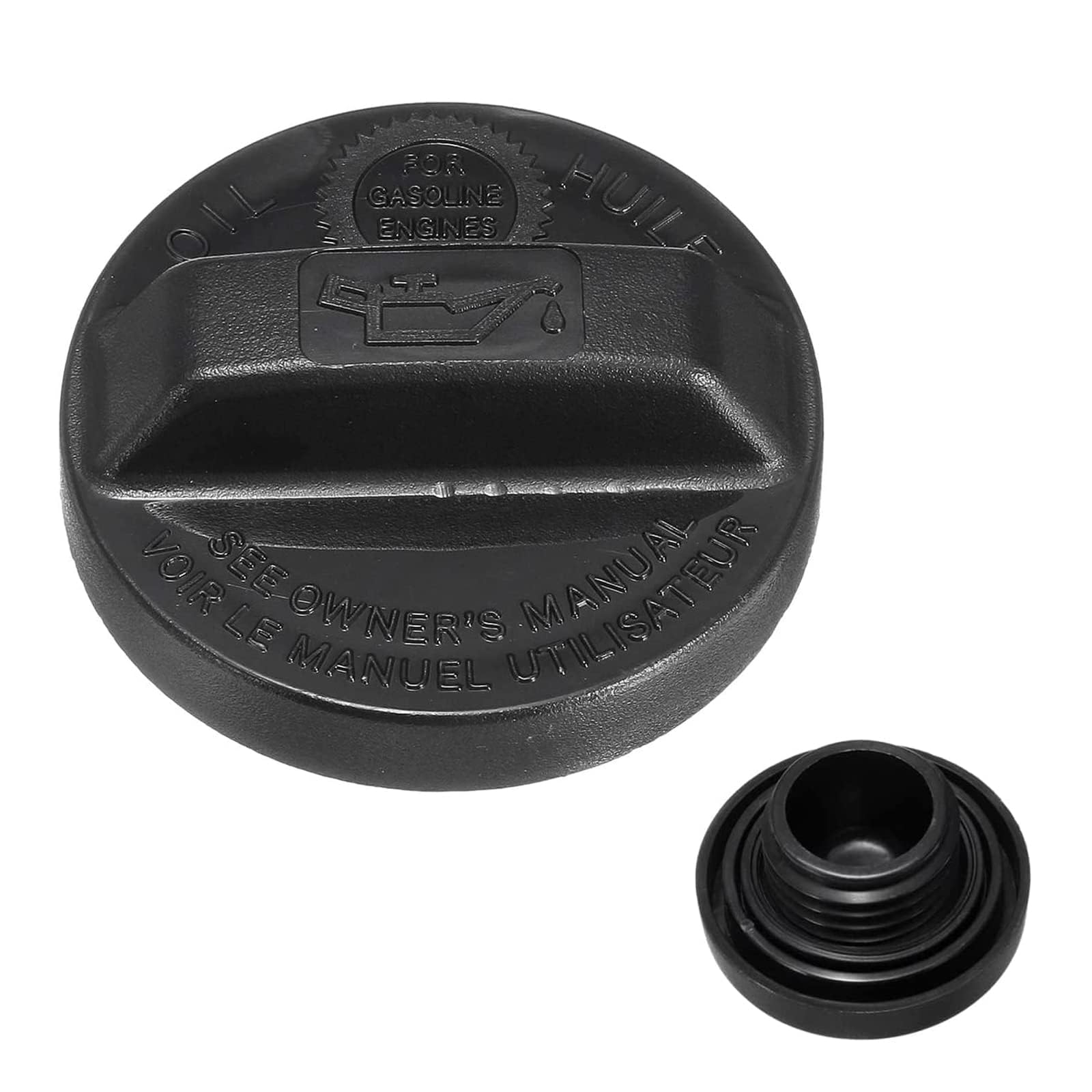 PulchraEngine Oil Filler Cap Oil Tank Cover Car Oil Filler Cap Compatible with Honda Civic For CR-V Pilot Element Accord Odyssey 15610-RAA-A01,15610-P5G-000