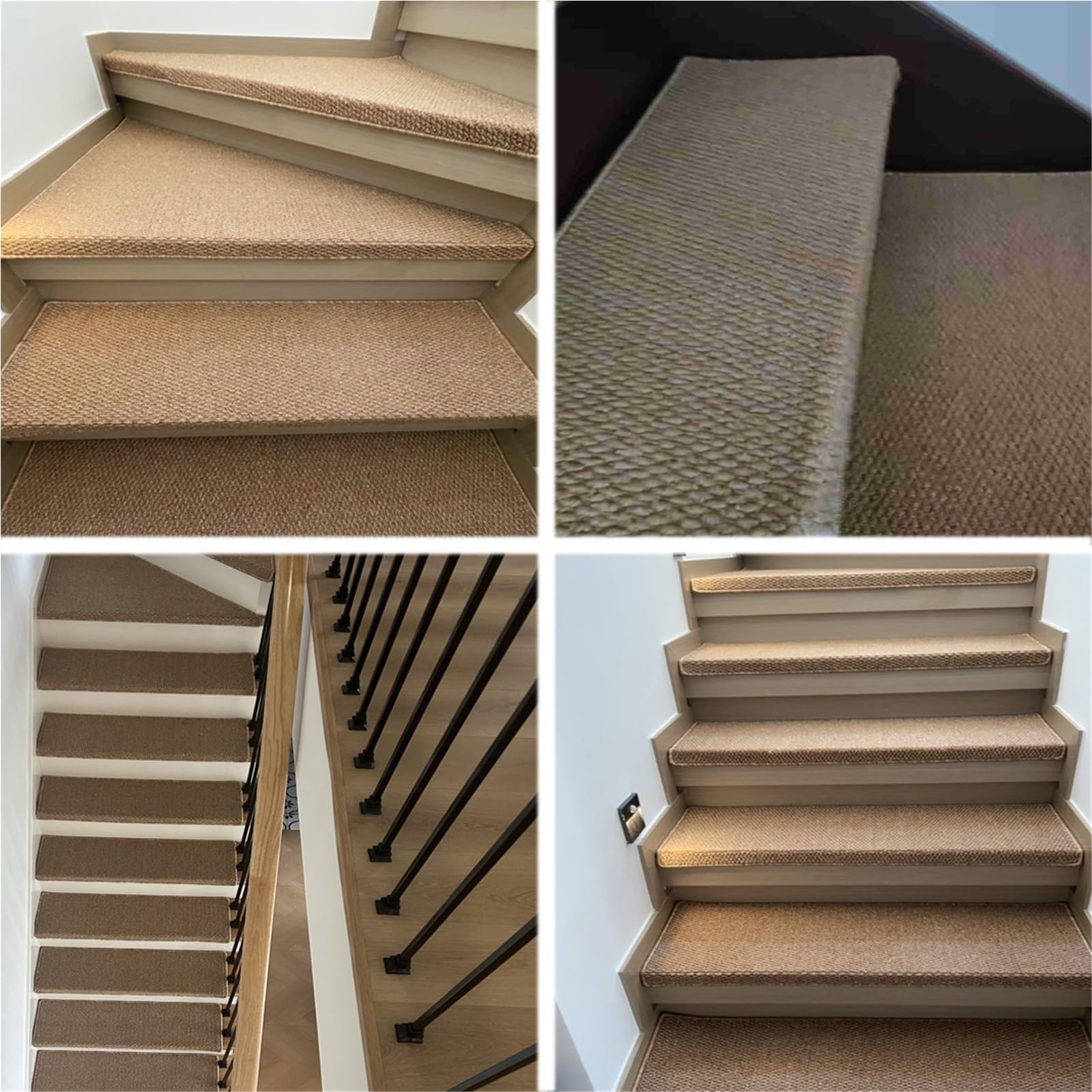 Lot de 4 tapis antidérapants pour irs, 75 cm x 24 cm, tapis anti-id-bulles, sûr pour l'intérieur, et