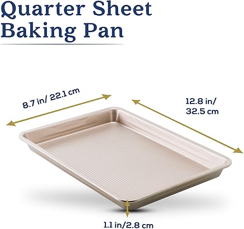 Miniatura 2 de Ultra Cuisine Bandeja antiadherente para hornear de 13 hojas de 13 hojas de galletas, resistente a la deformación, resistente a los arañazos,