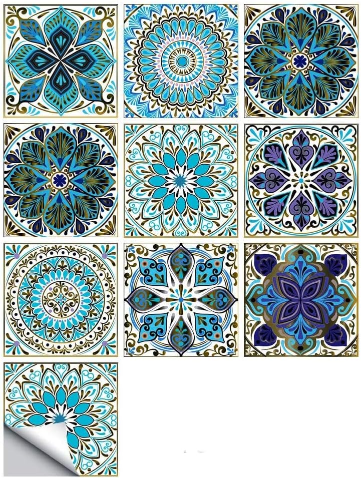 タイルシール 壁紙シール 枚セット おしゃれ タイルステッカー ウォールステッカー モザイクタイルシール Pvc製 断熱 防水 防汚性にも優れ 接着剤付き 自分粘着 剥がせる 賃貸でも安心 地面 キッチン 洗面所 トイレ ウォール 雰囲気変貌 Diy 壁紙デコレーション 10cm