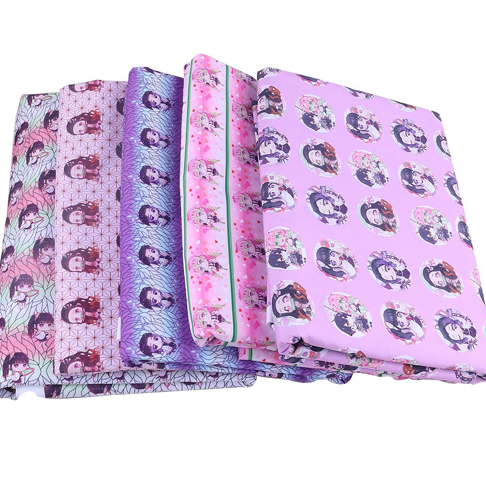 Amazon | ASKY 鬼滅の刃 生地 布 カットクロス はぎれ 禰豆子 胡蝶  