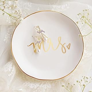 Titanape Mrs. Ring Trinket Dish Jewellery Dish Tray, Bride t