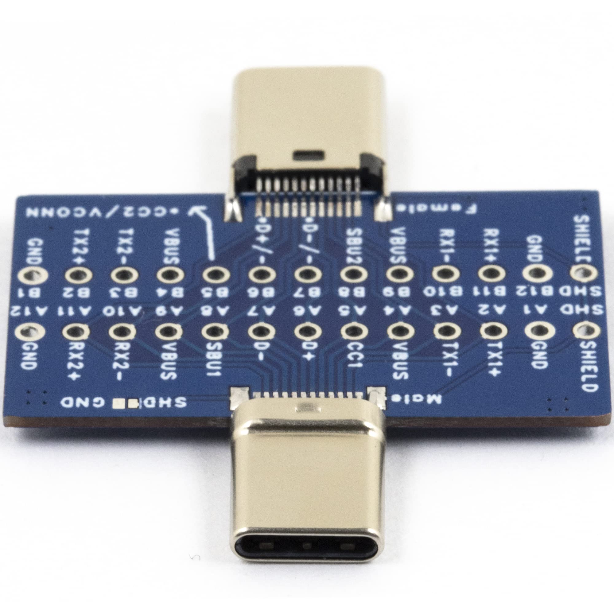 2 pz USB Tipo C Breakout Board Maschio a Femmina 24Pin Pin Full Pin Uscita Test Board 0.1 "Passo per Trasferimento Dati Estensione Cavo PCB Apprendimento Refitting