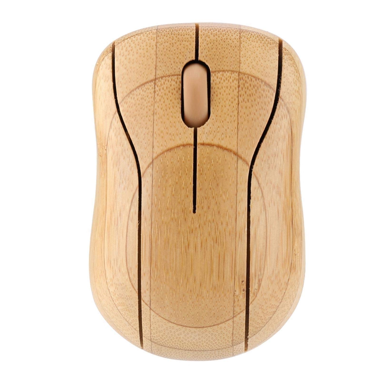 Mysz bezprzewodowa, modne myszy z naturalnego drewna z drewna 2,4 GHz Bambusowa bezprzewodowa mysz optyczna PC Laptop Drewniane drewno do notebooków, komputerów PC, laptopów, komputerów