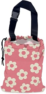 Car Trash Bag Waterproof Hanging Car Garbage Bag Abstract Pink Flower | Waterproof Drawstring Leakproof Design,With Adjustable Buckle,Washable Reusable,For Car Back Front Seat Console