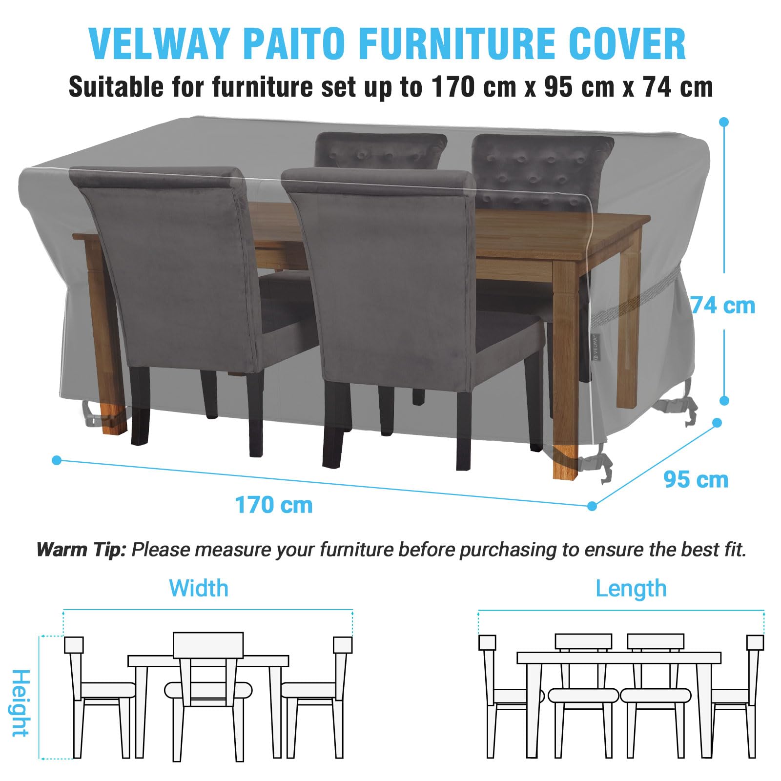 Velway Garden Furniture Covers Waterproof - Image 2