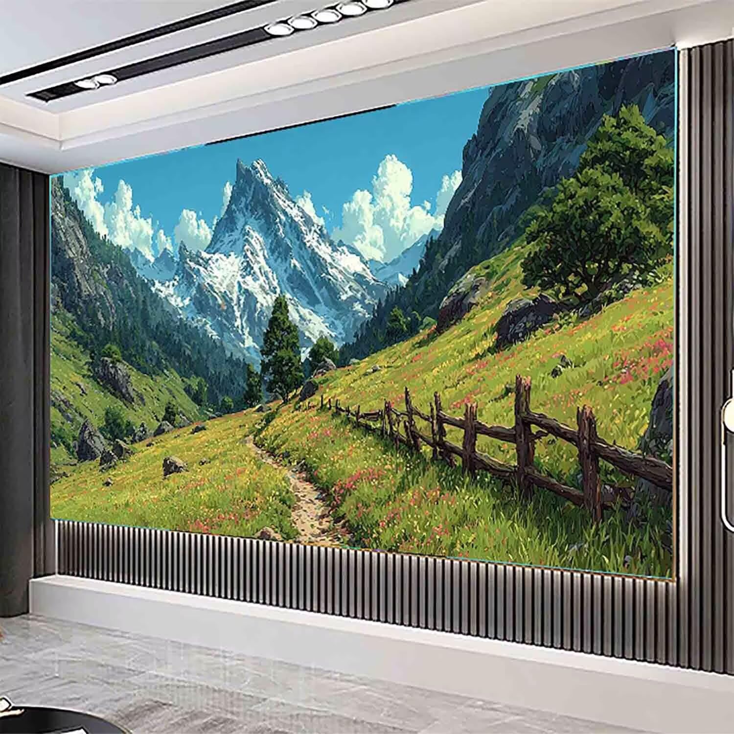 Zestawy artystyczne z motywem krajobrazu dla dorosłych, malarstwo diamentowe, górskie kryształy, zestawy artystyczne, dla dzieci, początkujących, DIY, 5D, pełne wiercenie, kwadratowe, klejnot, kropki