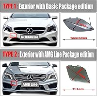 Vista 3 de Cubierta de remolque delantera para Mercedes-Benz CLA-Class Coupé W117 para CLA180 CLA200 CLA220 CLA250 2012 2013 2014 2015 Tapa de ojo de gancho