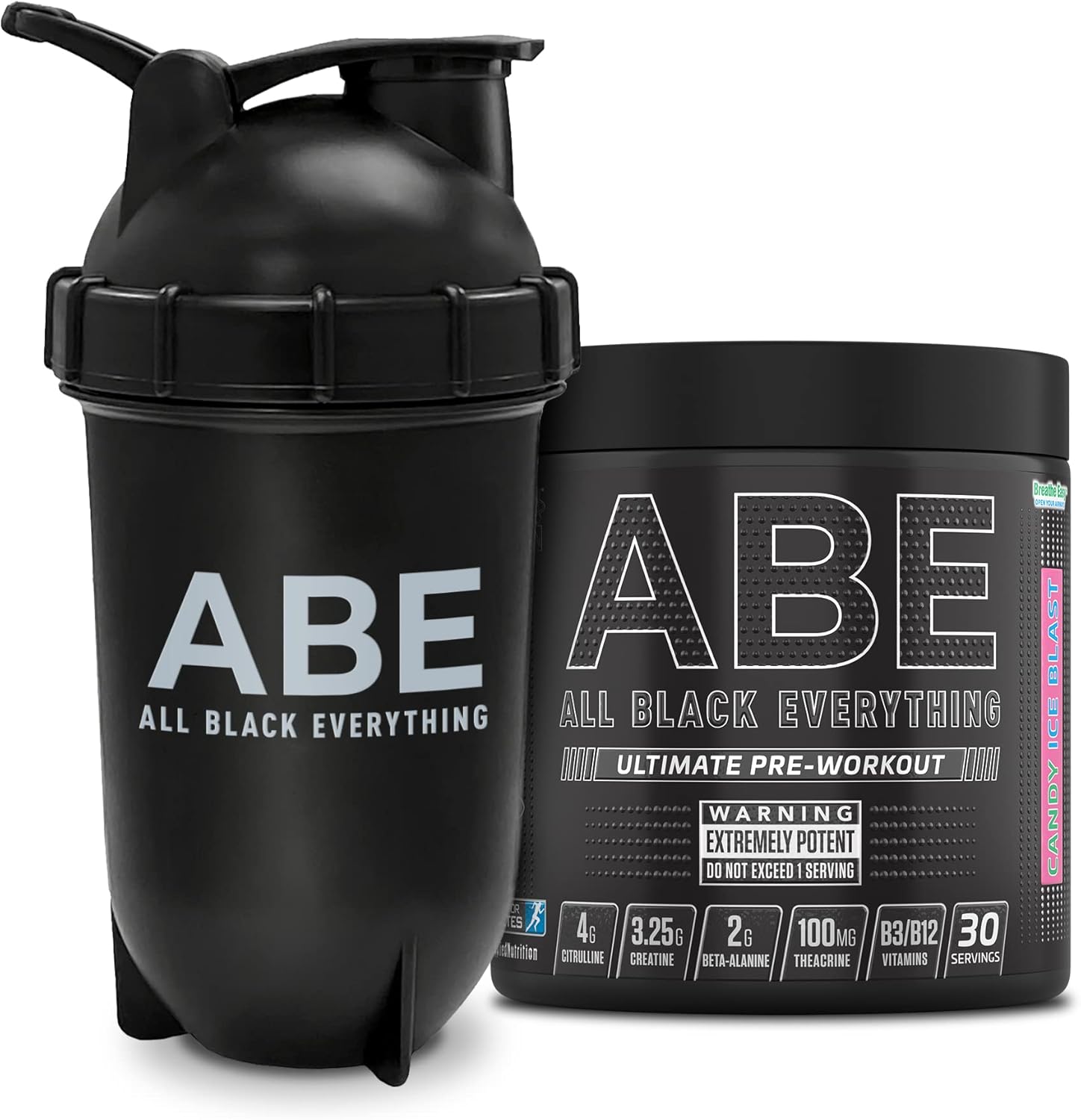Applied Nutrition Bundle ABE Pre Workout 315g + ABE Black Bullet Shaker
