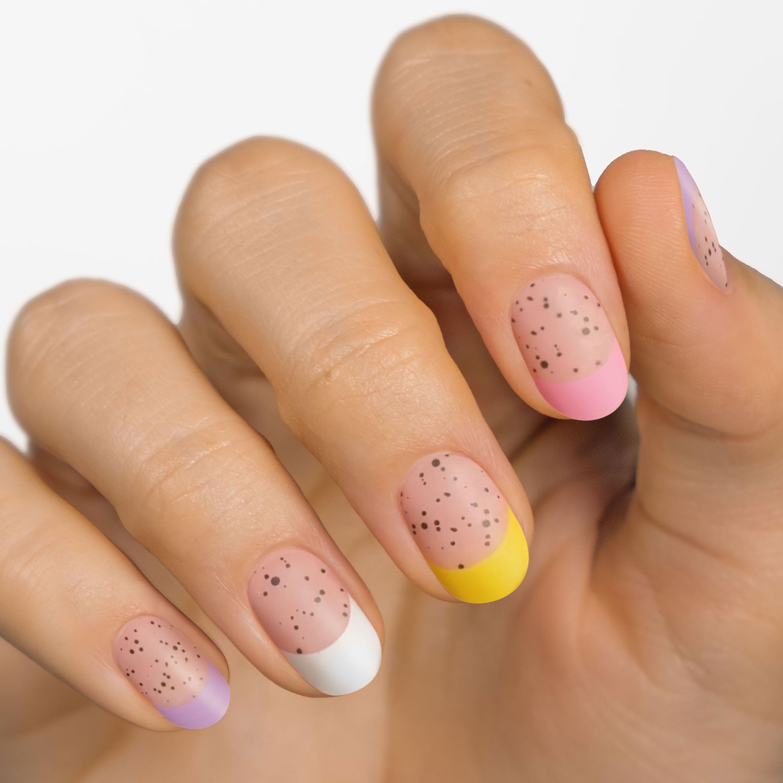 MOYOU LONDON Semi Cured Gel Nail Strips - 20 Pcs. Nail Wraps for Salon-Quality Manicure - Works with Any UV Nail Lamp - Easy to Apply, Trim, & Remove Gel Nail Stickers - Image 2