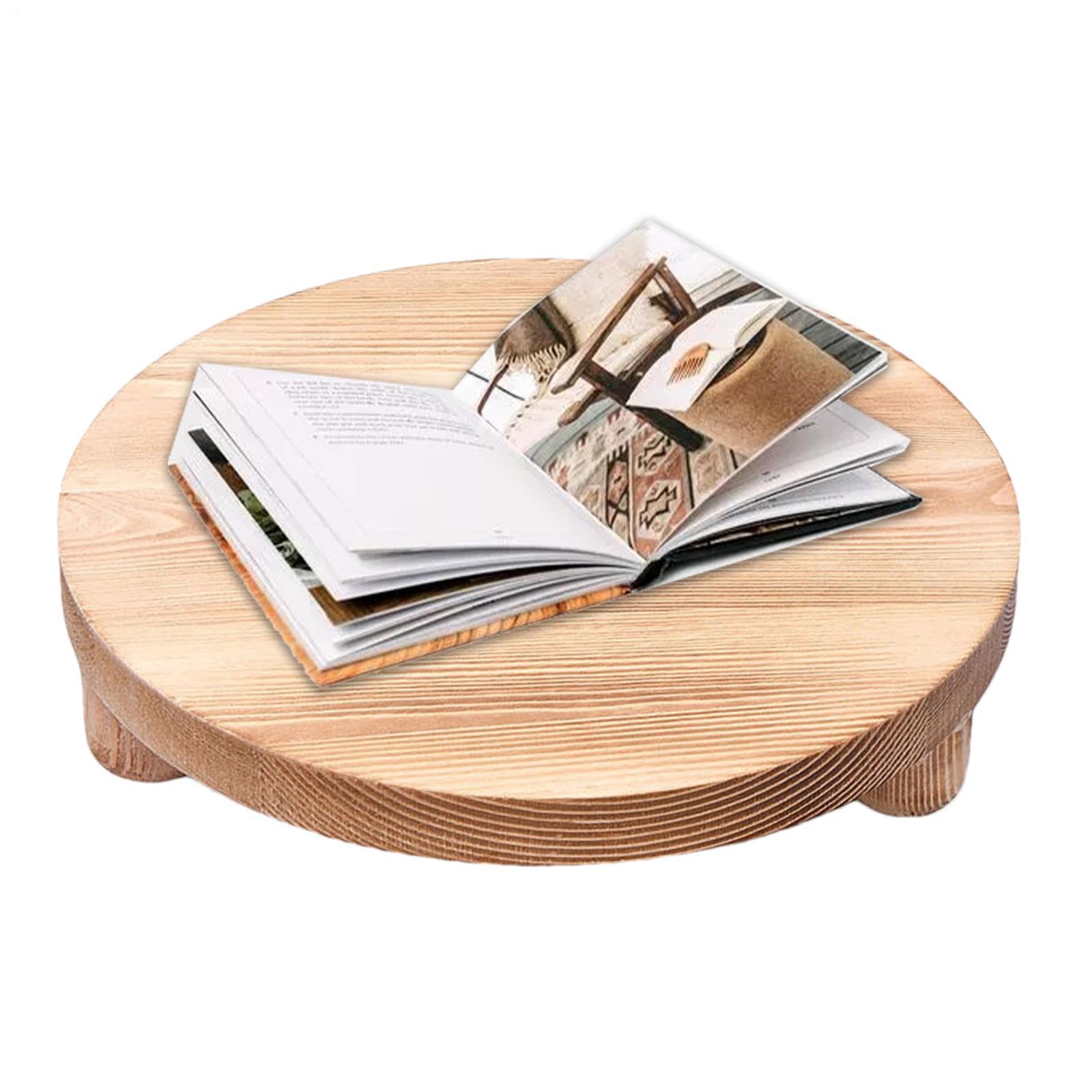 Organiseur de parfum décoratif en bois, socle surélevé haut de gamme pour bougie et salle de bain