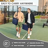 Vista 5 de Stadium Seats with Back Support,Bleacher Chairs with Cushion, Portable Folding Stadium Chair with Removable Cushion and Large Pocket for School