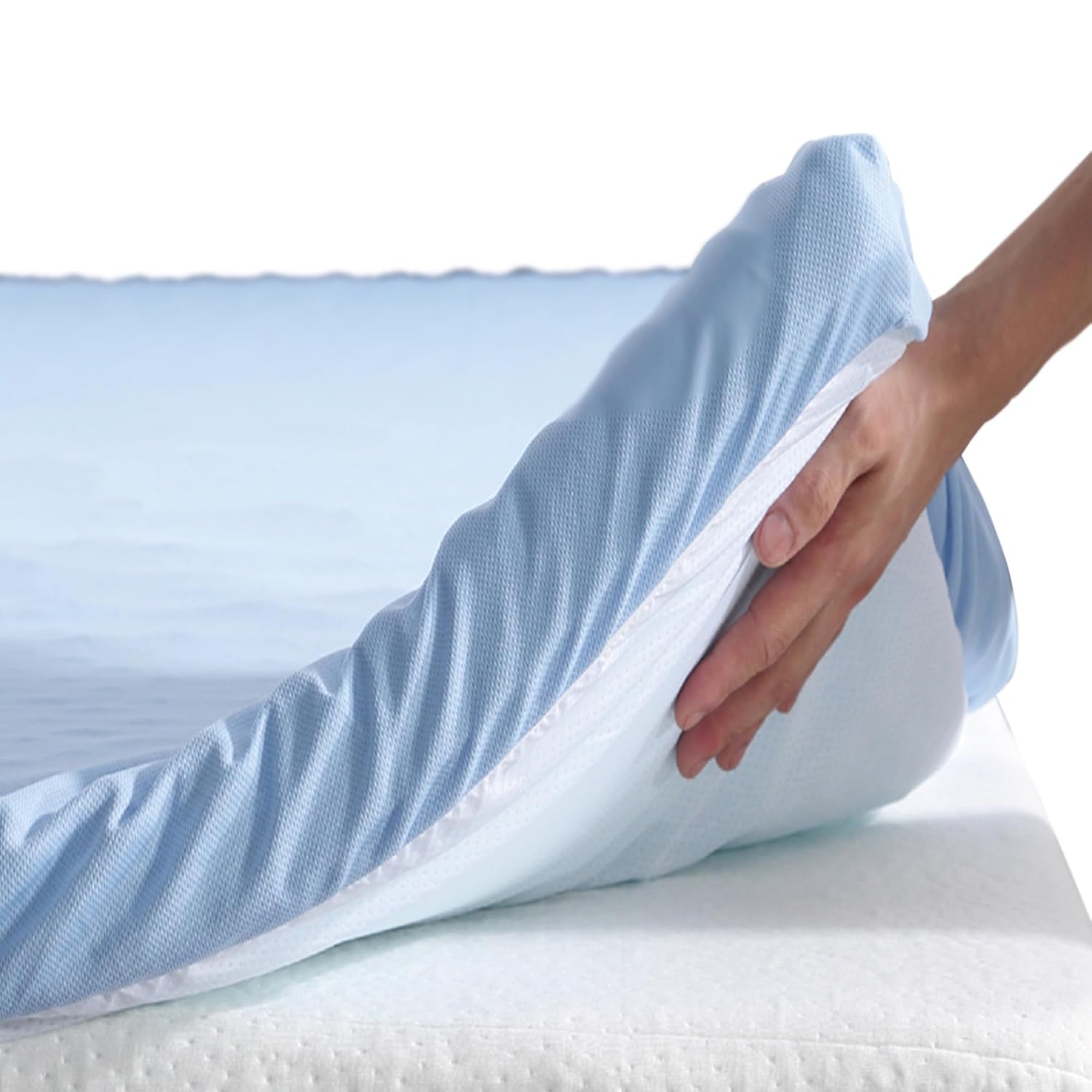 Roost Sleep Cool Cloud 3 Inch Gel Memory Foam Queen Mattress Topper Cooling Bed Topper for Back Pain