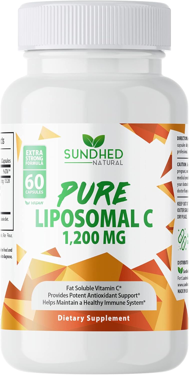 Buy Sundhed Natural Pure Liposomal Vitamin C 1200mg Immune System