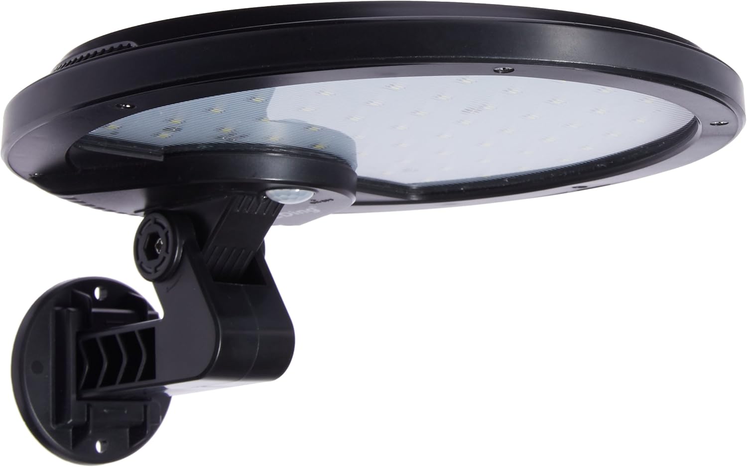 eLEDing EE805W56 - 50W Equivalent Outdoor Solar Powered Lights 56 LED Ultra Bright Self-Contained 180° Motion Sensor Security Wall Light 80° Rotation IP65 Waterproof Light for Patio Yard Garden Porch