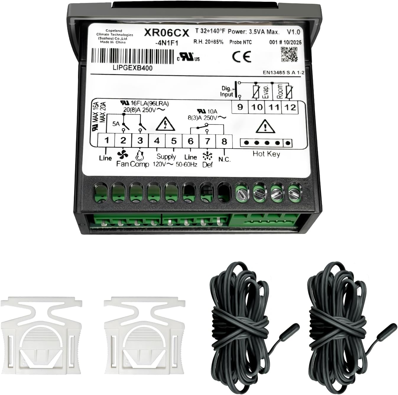 W0302184 Digital Refrigerator Controller for Atosa, Replacement Part MBF8001 MBF8002 MBF8003 MBF8501 MBF8501GR MBF8503 MBF8503GR MBF8504 MCF8701 MCF8703