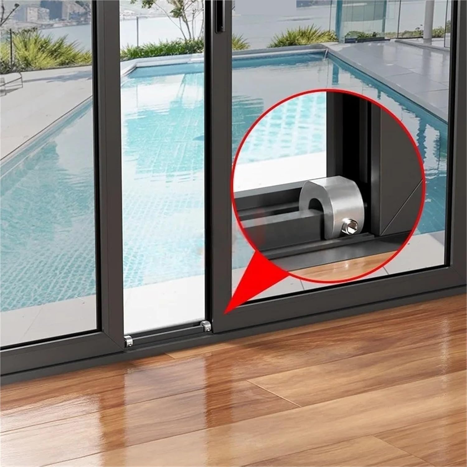 Sliding Window Door Locks 10 Pack Aluminum Alloy Multi Color Security Latch(Gold)