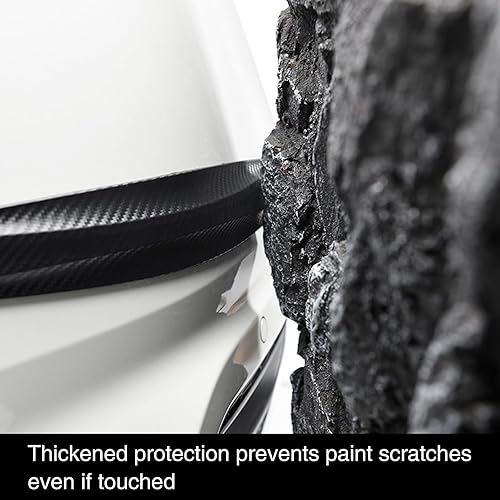 Miniatura 7 de 2 protectores de parachoques de automóvil, 15.9 x 2.0 x 1.1 pulgadas, impermeable, de PVC, anticolisión, para borde de puerta, protector universal