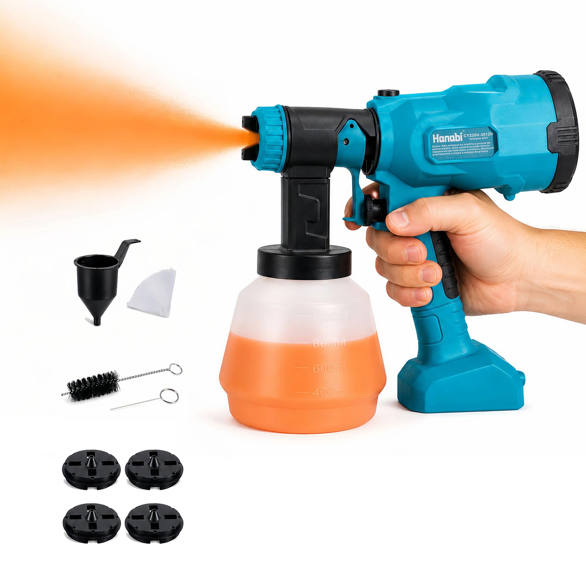 Hanabi Pistola Pintura Pulverizar Elétrica Tinta Pulverizador Parede 220V | Maquina