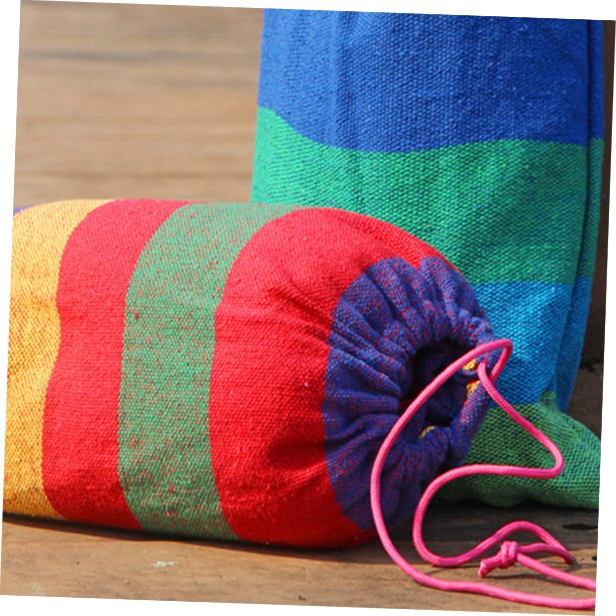 BESPORTBLE Thickened Canvas Swing Hammock for People Outdoor Camping Hammock Ropes Lightweight Easy to Carry