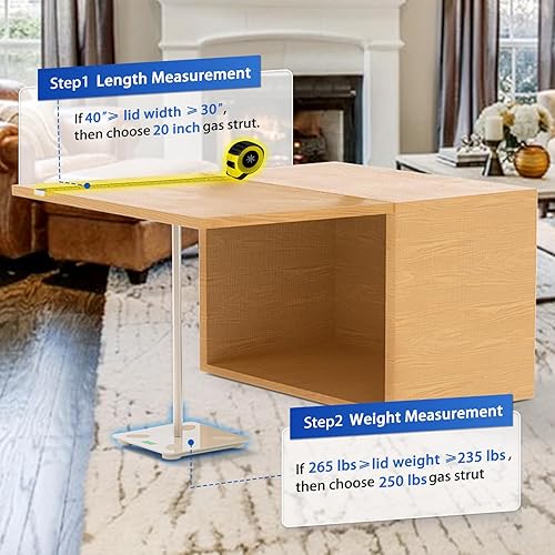 Miniatura 142 de ARANA C16-04154 - Puntales de gas de 15 pulgadas y 24 libras, para cubierta Snugtop, cubierta de cámper, piezas de repuesto para tapa de camión, 2