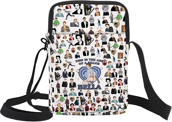 Twilight Merch Crossbody Bag, Vampire Werewolf Gift Reusable Canvas Cute Travel Shoulder Bag, Movie Merchandise Gift for Edward Bella Fans Movie Lovers Vampire Lovers Girls