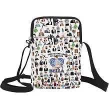 Twilight Merch Crossbody Bag, Vampire Werewolf Gift Reusable Canvas Cute Travel Shoulder Bag, Movie Merchandise Gift for Edward Bella Fans Movie Lovers Vampire Lovers Girls