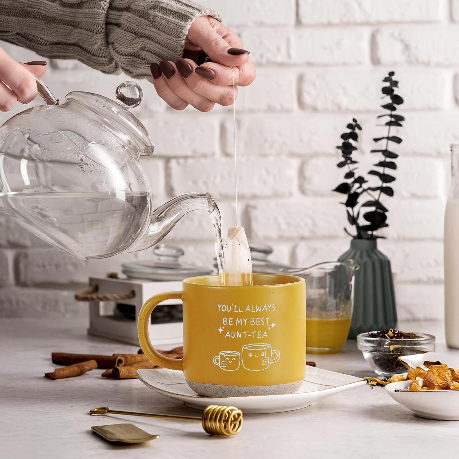 Aunt Gift Ideas Aunt-Tea Mug - Birthday Gifts for Women Auntie Best Ever Gifts Christmas Gift Ceramic Coffee Mug 12.8oz - Image 8