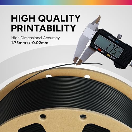 Vista 49 de Overture - Filamento PLA de impresión 3D para la mayoría de FDM en 1.75 milímetros, en bobina de 1 kilogramo de 200 x 200 milímetros y de precisión