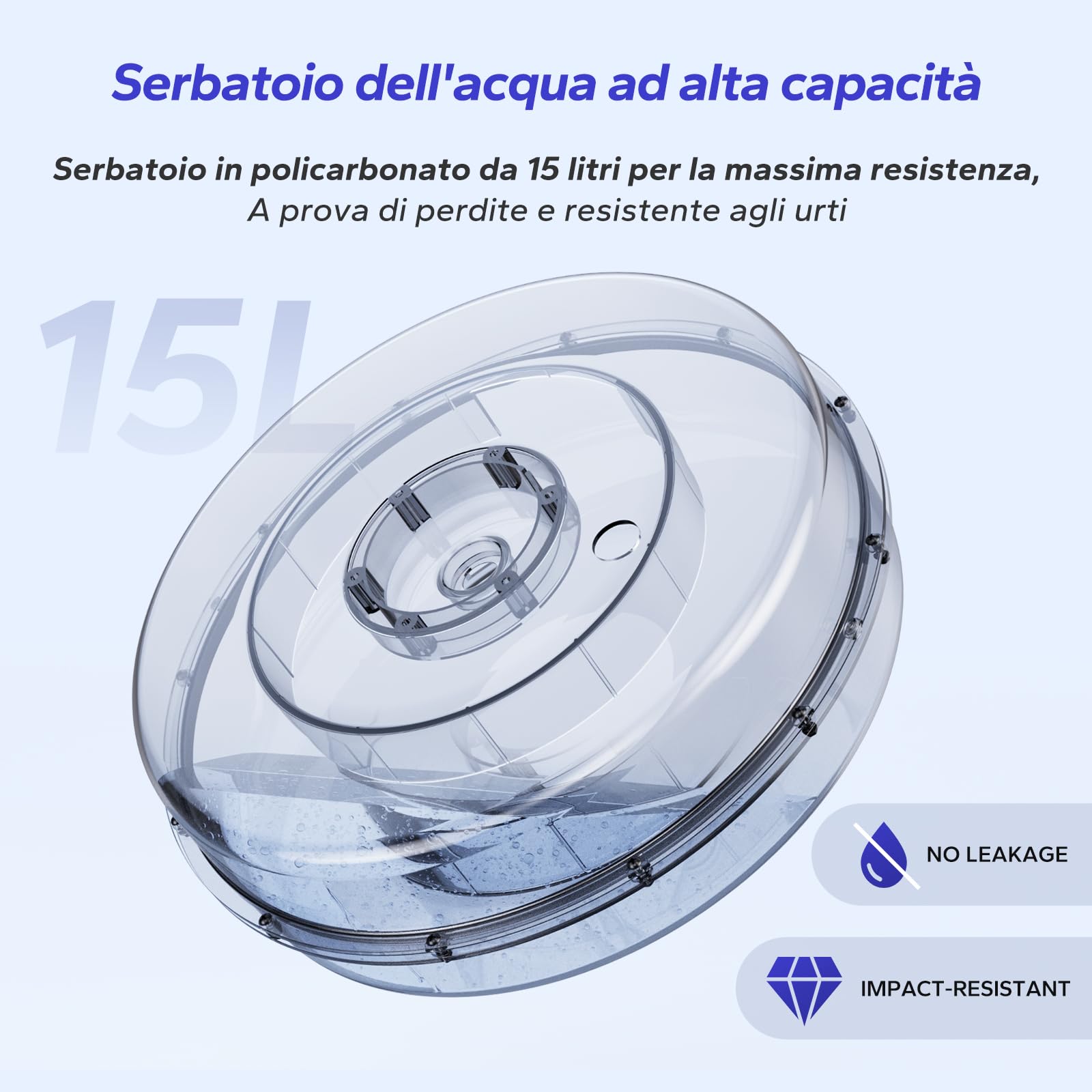 MERACH Vogatore ad acqua per casa, vogatore con resistenza all'acqua da 15 l, connettività Bluetooth e app, supporto per iPad, sedile ergonomico, conservazione verticale salvaspazio