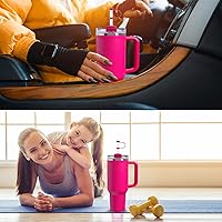 Vista 24 de Silicone Spill Stopper Set Compatible with Stanley Cup 2.0 30oz & 40oz with Straw Cover, Set of 4