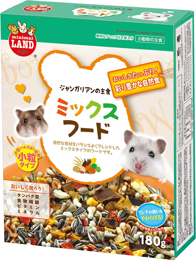 Amazon | ミニマルランド ジャンガリアンのミックスフード 180グラム