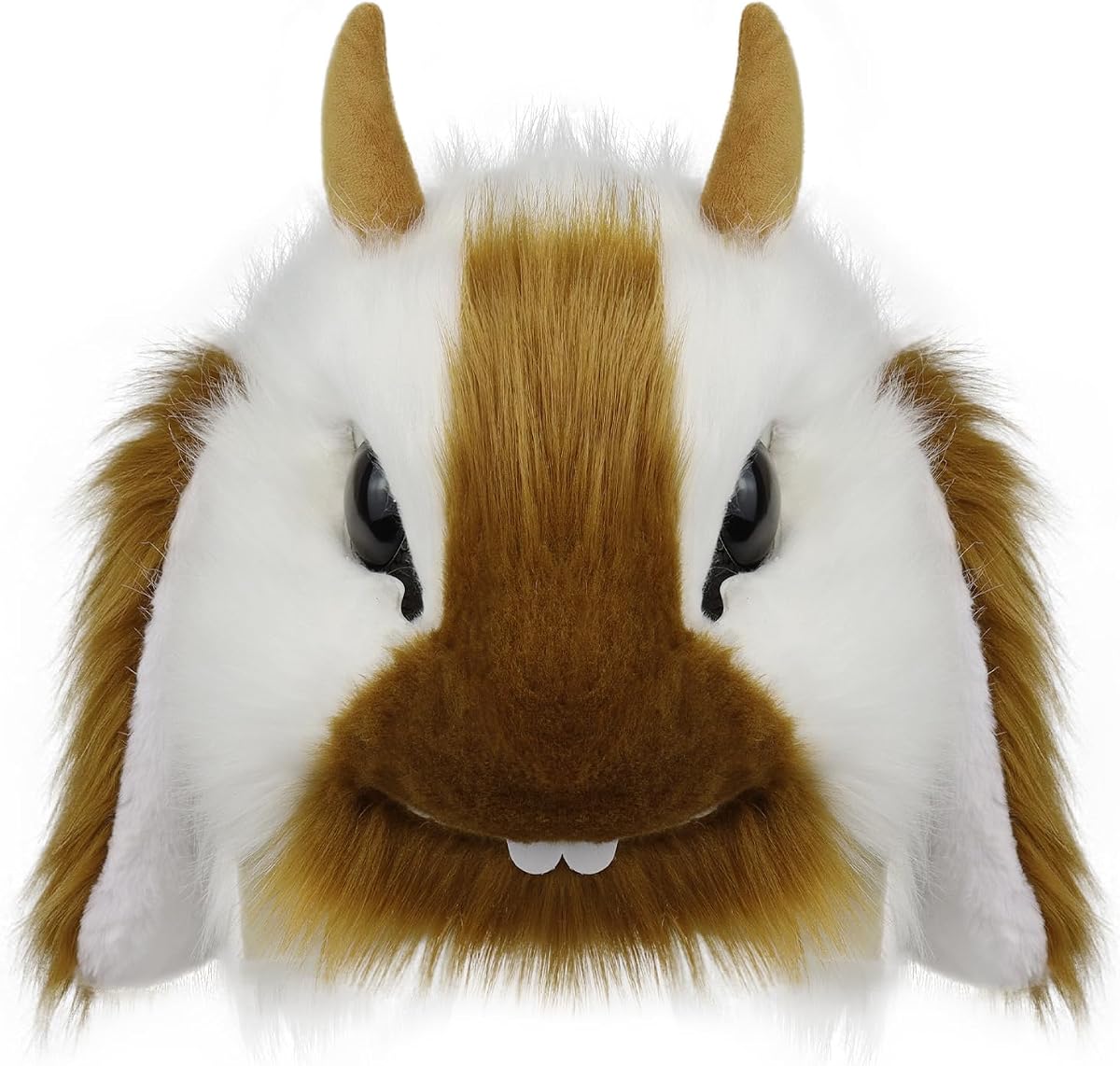 COSYEARS Furry Fursuit Bunny Head Mask Handmade Animal Anime Cosplay Costume Accessory for Easter Halloween