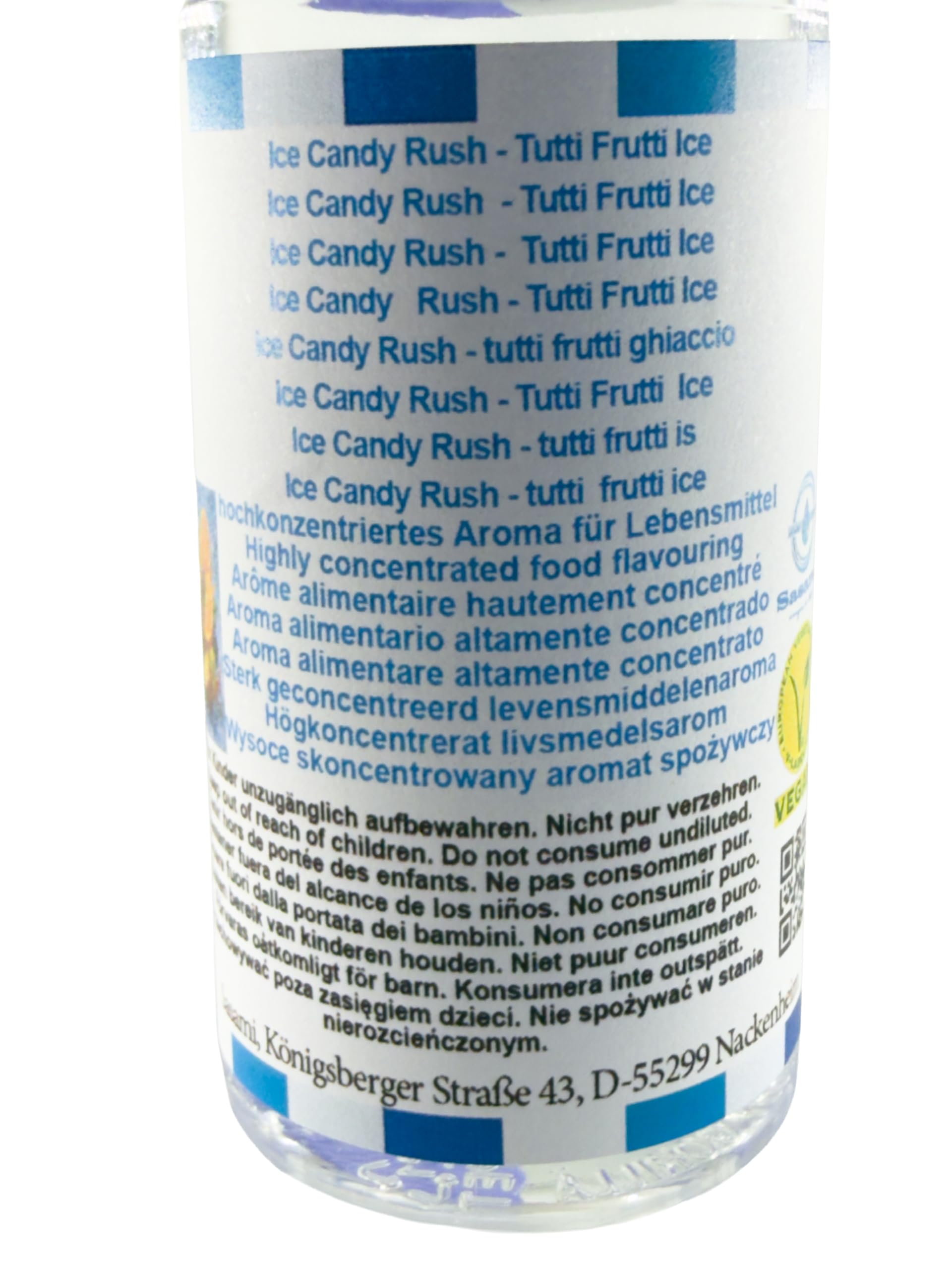 Ice Candy Rush - Tutti Frutti Ice aroma concentrado - Vegano - Sasami - 100ml