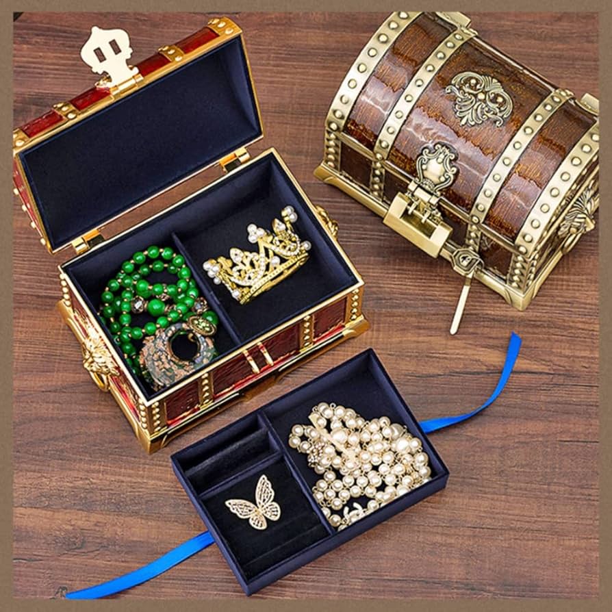 Amazon.co.jp: アンティーク 宝箱 鍵2本付き 収納ボックス Amazon.co.jp: アンティーク 宝箱 鍵2本付き 収納ボックス